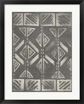 Framed Mudcloth Patterns III Print