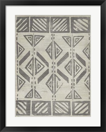 Framed Mudcloth Patterns VII Print