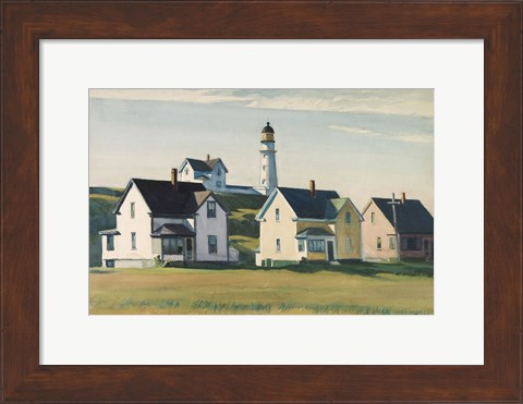 Framed Lighthouse Village (also known as Cape Elizabeth), 1929 Print