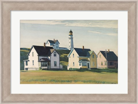 Framed Lighthouse Village (also known as Cape Elizabeth), 1929 Print