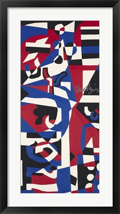 Framed Composition Concrete (Study for Mural), 1957-1960 Print