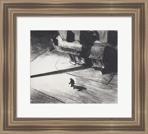 Framed Night Shadows, 1921 Print