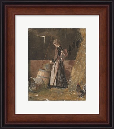 Framed Fresh Eggs, 1874 Print