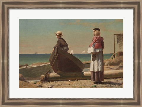 Framed Dad&#39;s Coming!, 1873 Print