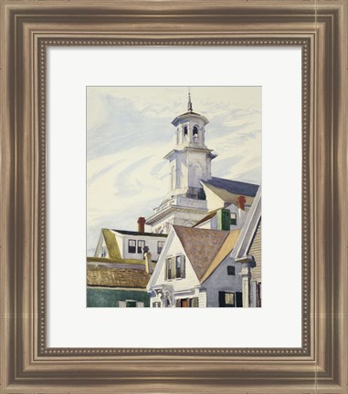 Framed Methodist Church Tower, 1930 Print