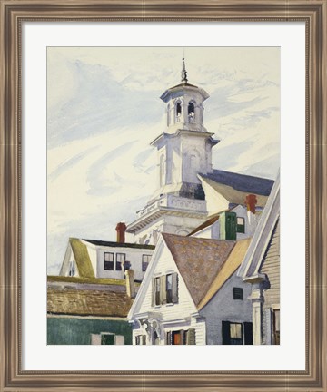 Framed Methodist Church Tower, 1930 Print