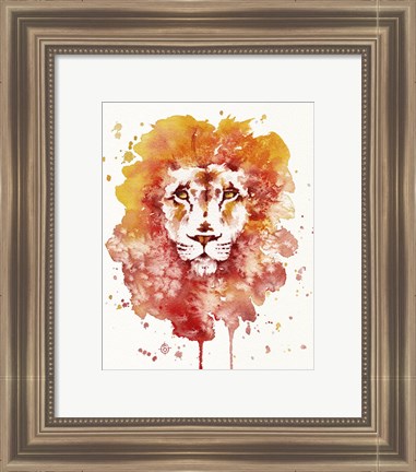 Framed Pride (Watercolor Lion) Print