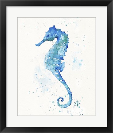 Framed Sailing Along (Seahorse) Print