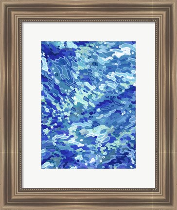 Framed Colliding Waves Print