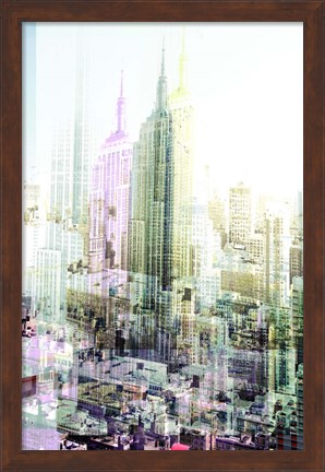 Framed Empire State Building Multiexposure I Print