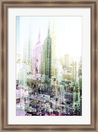 Framed Empire State Building Multiexposure I Print