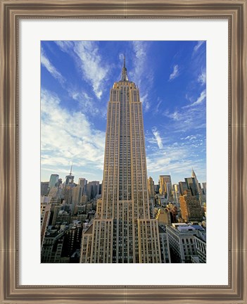 Framed Empire State Building, New York City Print