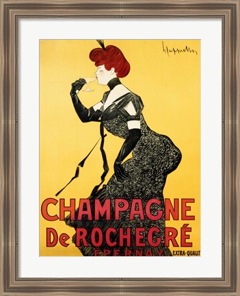 Framed Champagne de Rochegre;, ca. 1902 Print