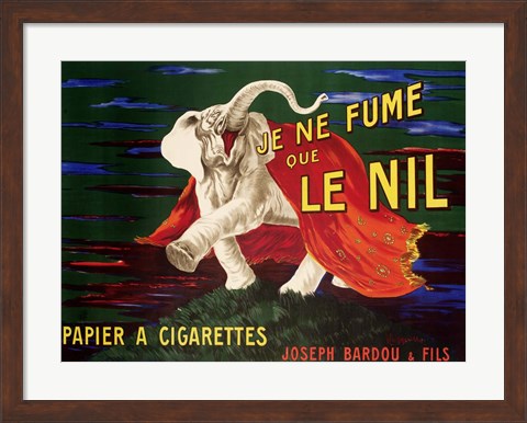 Framed Je ne Fume que Le Nil, 1912 Print