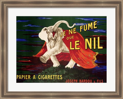 Framed Je ne Fume que Le Nil, 1912 Print