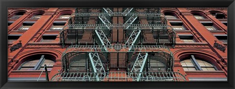 Framed Puck Building Facade, Soho, NYC Print