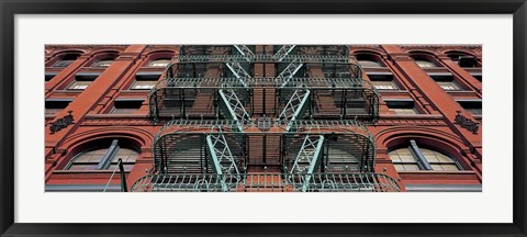 Framed Puck Building Facade, Soho, NYC Print