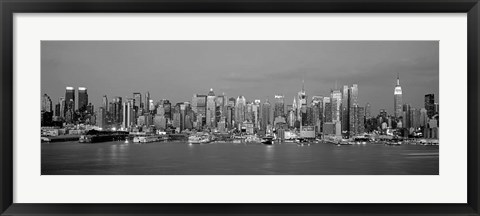 Framed Manhattan Skyline, NYC Print