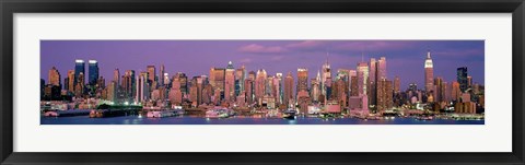 Framed Manhattan Skyline, NYC Print