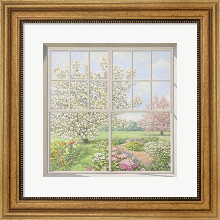 Framed Finestra sul Giardino Print