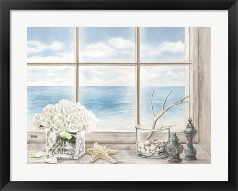 Framed Memories of the Ocean Print