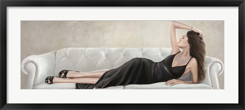 Framed Lady Reclined Print