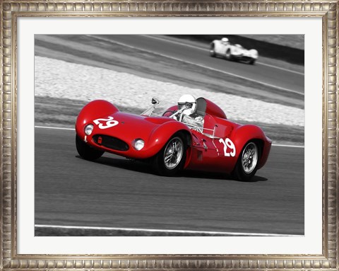 Framed Historical Race Cars 1 Print