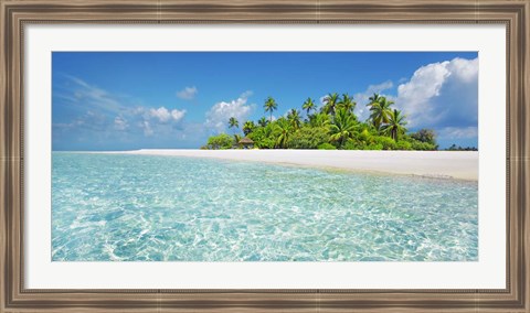 Framed Palm Island, Maldives Print