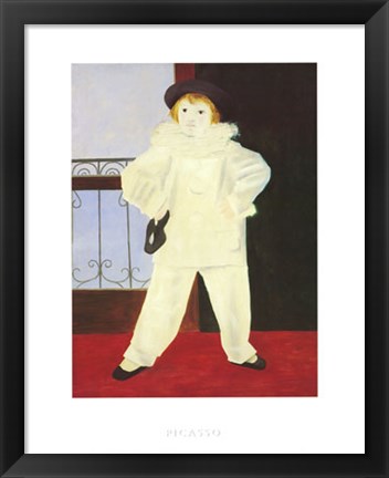 Framed Artist&#39;s Son (Paul as Harlequin) Print