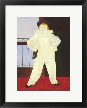 Framed Artist&#39;s Son (Paul as Harlequin) Print