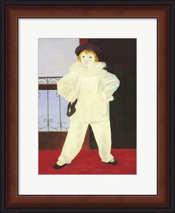 Framed Artist&#39;s Son (Paul as Harlequin) Print