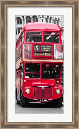 Framed Double-Decker Bus, London Print