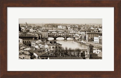 Framed Ponte Vecchio, Florence Print