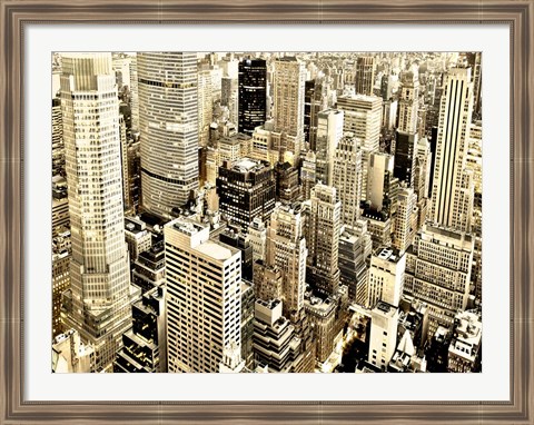 Framed Skycrapers in Manhattan, NYC Print