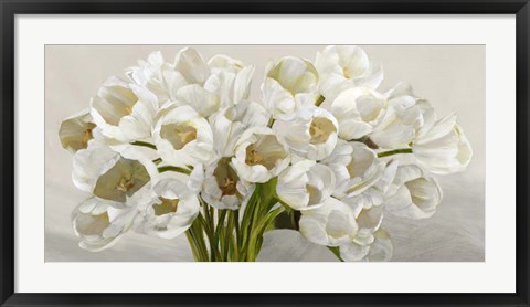 Framed Tulipes Blanches Print