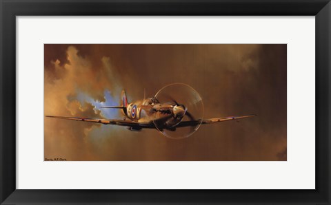 Framed Spitfire Print