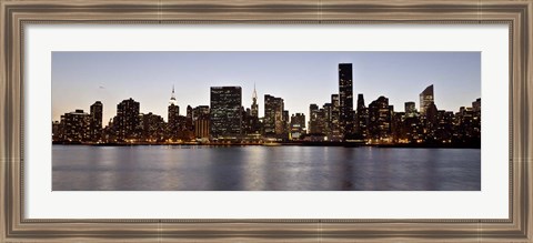 Framed Midtown Manhattan Skyline, NYC 2 Print