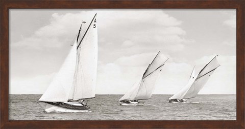 Framed Sloops Racing, 1926 Print