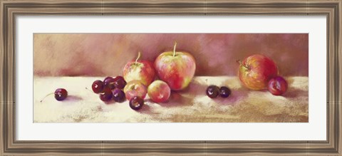 Framed Cherries and Apples Print