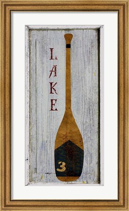 Framed Lake Oar Print