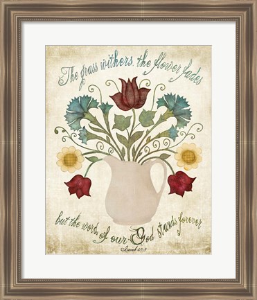 Framed Flower Fades Print