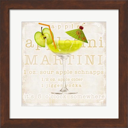 Framed Appletini Print