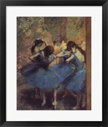 Framed Blue Dancers Print