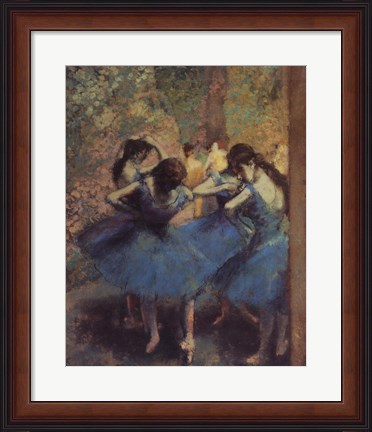 Framed Blue Dancers Print