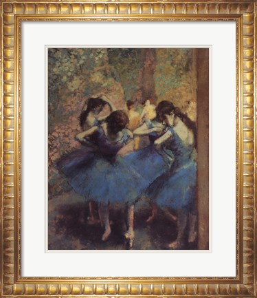 Framed Blue Dancers Print