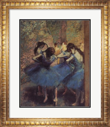 Framed Blue Dancers Print