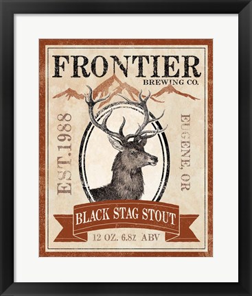 Framed Frontier Brewing I Print