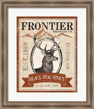 Framed Frontier Brewing I Print