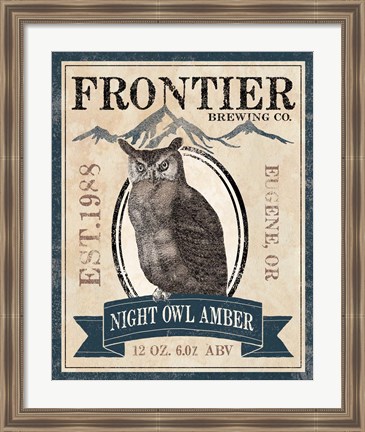 Framed Frontier Brewing III Print