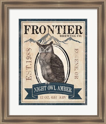 Framed Frontier Brewing III Print